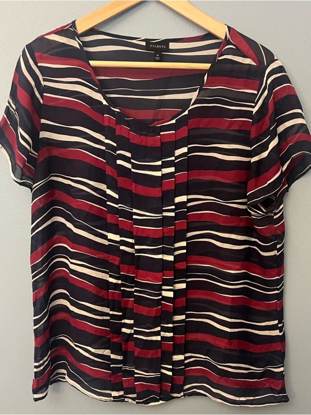 Talbots Semi Sheer Blouse